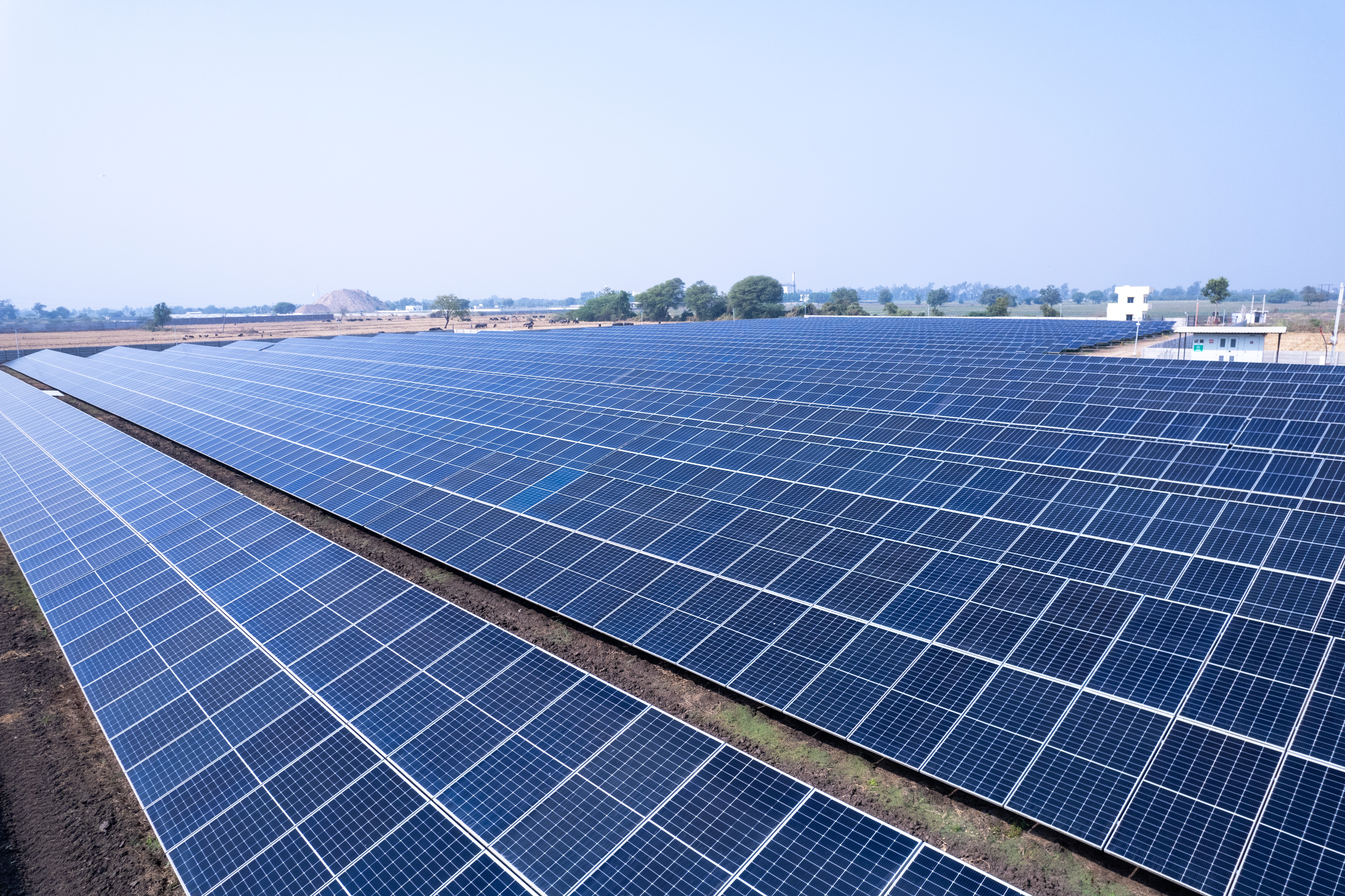 Utility scale ground mount solar plant