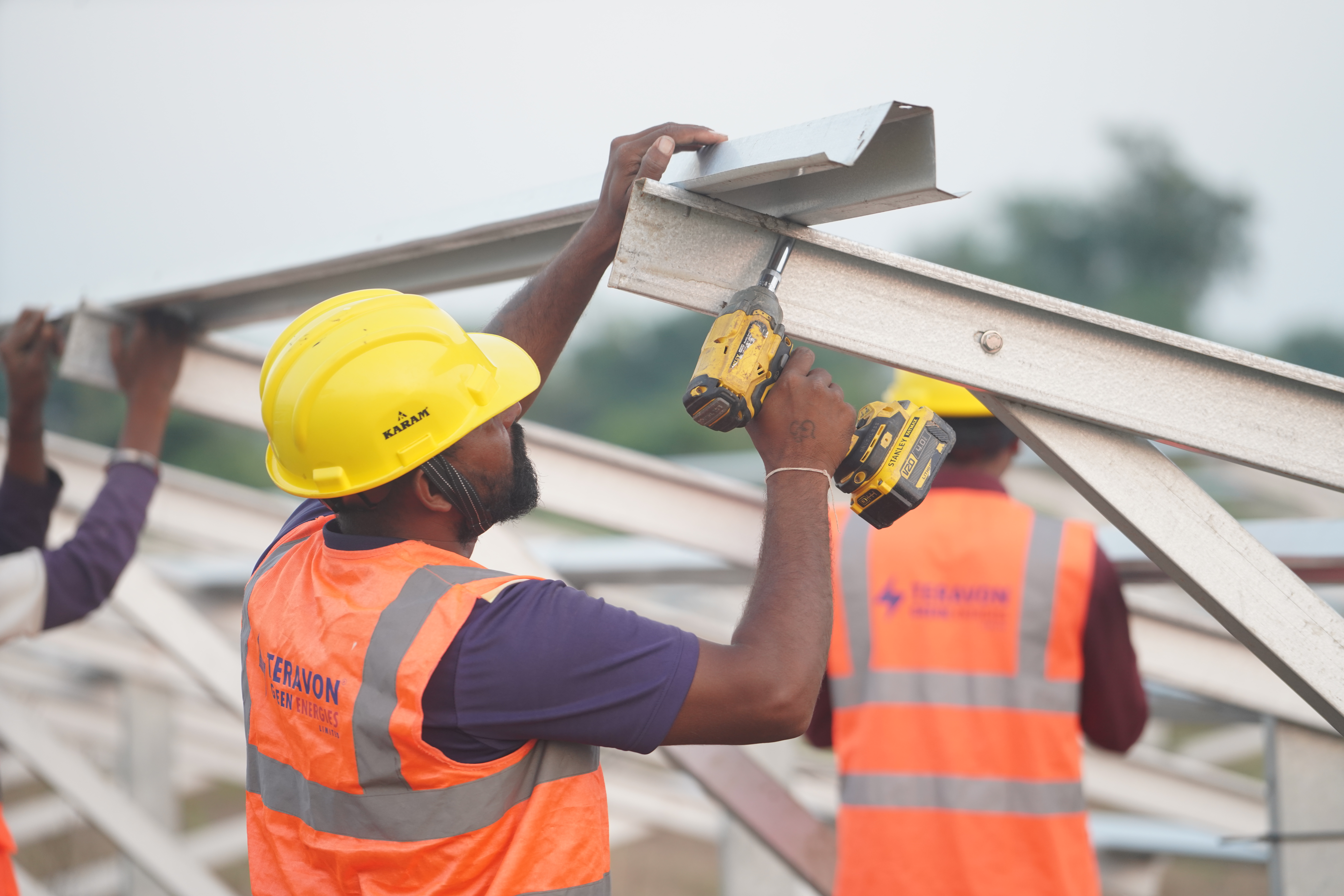 Operations and maintenance crew on site